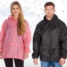 Unisex Adults Plain Rain Coat