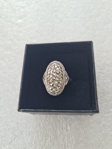 Vintage oval silver - vintage, ring
