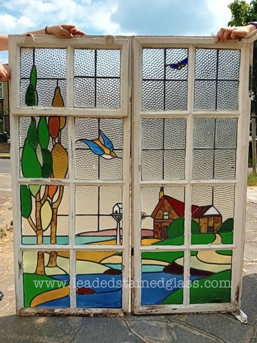 Stained glass leaded - stained, crittal