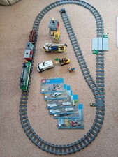 LEGO City Cargo Train Engine 60198 Complete Set with Instructions & remote 