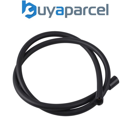 Matt black smooth shower hose - black,