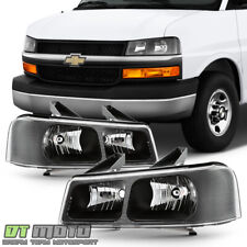 2003-2019 Chevy Express GMC Savana Van Headlights Headlamps Replacement 03-19