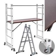 Aluminium Scaffolding Ladder Scaffold Tower with Wheels Working Platform Safety