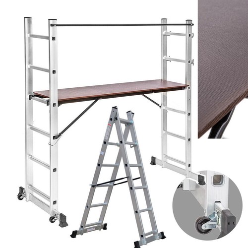 Aluminium scaffolding ladder - aluminium,