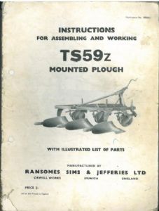 Ransomes plough ts59z - plough,