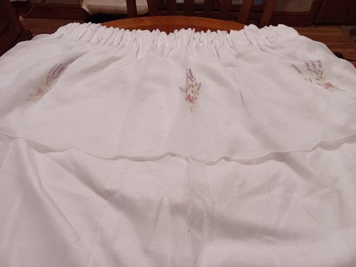 Pair white curtains voile - white,