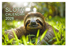 A4 Sloth calendar Stapled Type