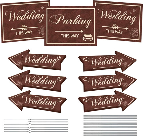 Wedding direction signs - direction,