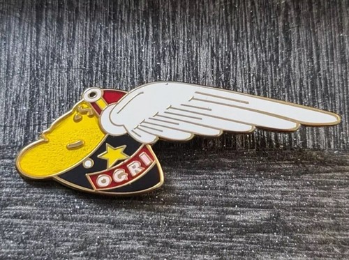 Vintage ogri lapel pin badge - ogri,