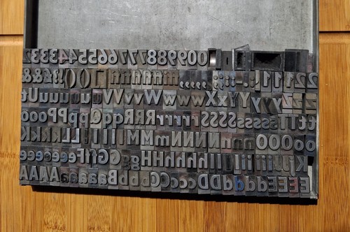 Metal letterpress printers - metal,