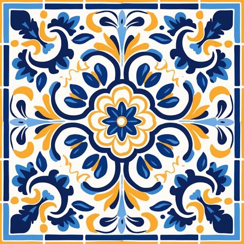 40x spanish tiles peel - spanish,