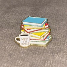 BUY 2 GET 1 FREE  Stylish Enamel Pin – Book Enthusiast | Book Lover Gift Bookwor