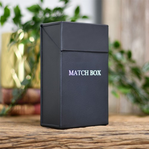 Luxury black printed match - printed, box