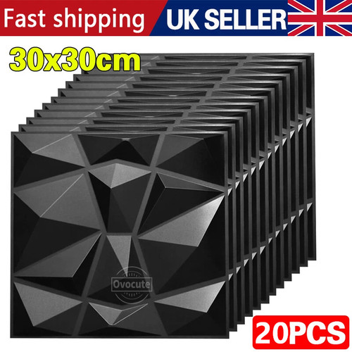 20pcs wall panels diamond - 3d,