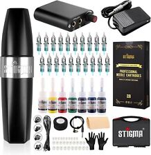 Stigma Tattoo Pen Machine Kit Rotary Complete Tattoo Set with 20Pcs Cartridges