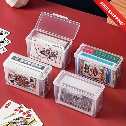 3pcs clear playing card deck - clear,