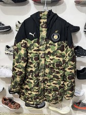 Bape x Puma ABC Camo Long Down Jacket Size Large