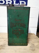 Vintage Farris'  Olivine sanctuary lamp Oil Can rare Altar candles rare