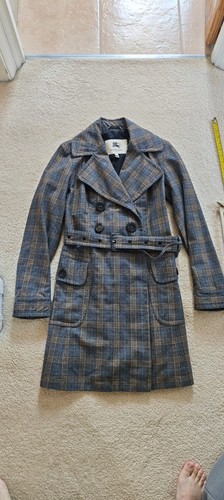 Burberry wool trench coat size - trench,