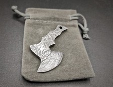 Damascus Steel Axe Pendant