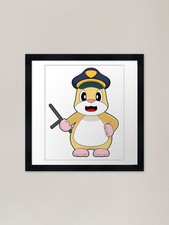 Hamster Cop Baton Police