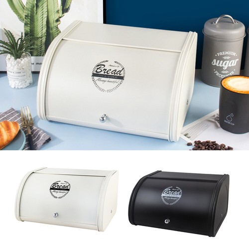 Metal large bread bin - metal,