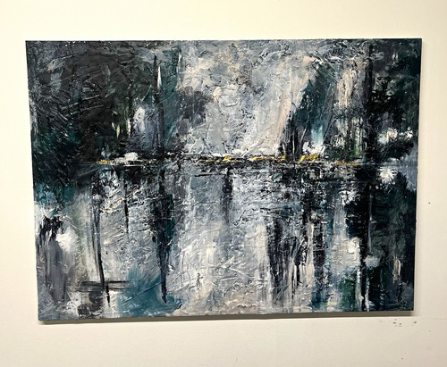Textured abstract canvas - textured,