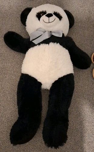 Big teddy bear black - black, &