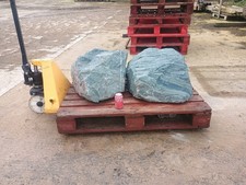  2 Large Granite Garden Rocks