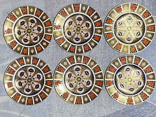 6pcs royal crown derby old - royal,
