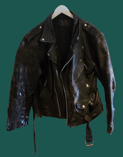 Vintage black leather - vintage,