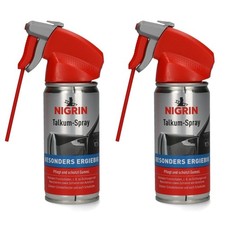 2x Nigrin Talc Spray Lubricant