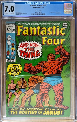 1971 fantastic four - fantastic, cgc