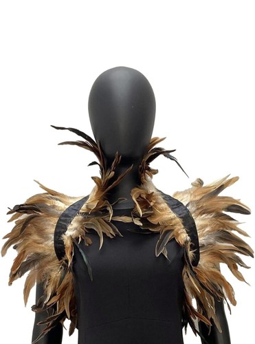 Feather cape collar costume - feather,