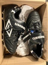 ORIGINAL UNUSED VINTAGE UMBRO SHEARER SPECIALI LEAGUE BOOTS FG UK 10 EU 44.5