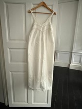 ZARA HOME white cotton victorian nightdress slip dress with embroidery.  NWT. 