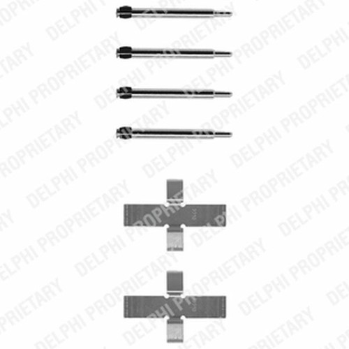 Brake pad fitting - pad, rear