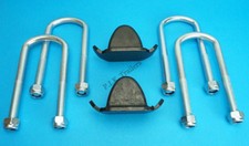 SINGLE Leaf Spring Axle U Bolts x 4 & Bump Stop x 2 for Ifor Williams Trailer
