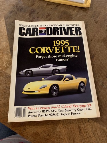 1990 july car and driver - car,