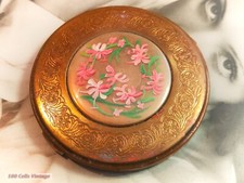 Hand painted flowers gold