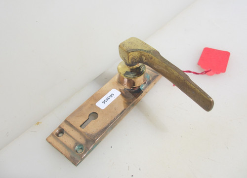 Vintage copper lever door - copper,
