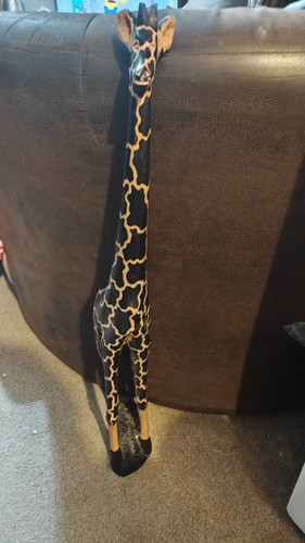 Wooden giraffe decorative - wooden,