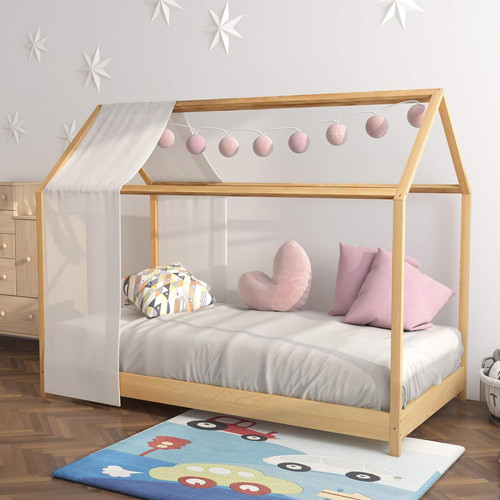 Kids house bed - bed, wooden
