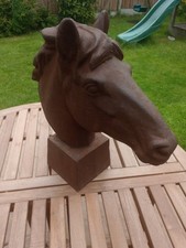 Horse Head Bust Sculpture -