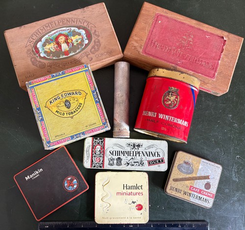 Vintage empty cigar boxes - cigar, &