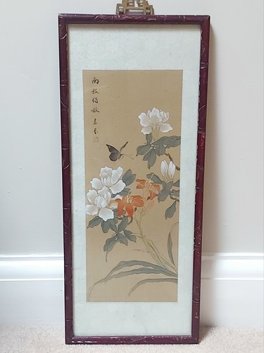 Vintage chinese silk - vintage, painting