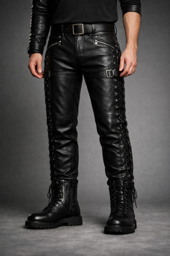 Men gothic black - men’s, leather