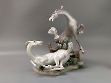Vintage Lladro Playful Horses