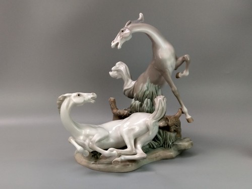 Vintage lladro playful horses - lladro,