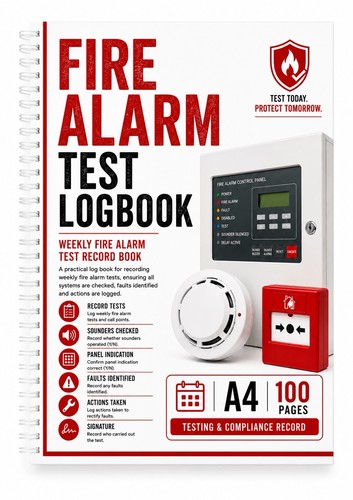 Fire alarm test log - test, a4